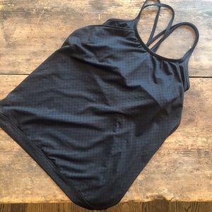 Athleta Tank with built in Bra Black Small